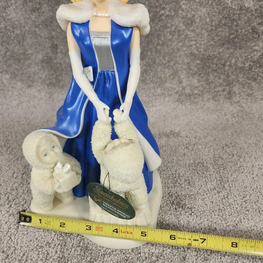 Department‎ 56 Snowbabies Barbie Figurine Blue Under the Midnight Moon 2000